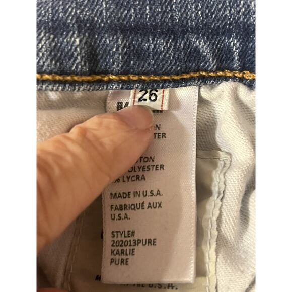 Baldwin Karlie High Rise Skinny Jeans •26• Kansas City Cropped Ankle In Pure - Picture 10 of 10